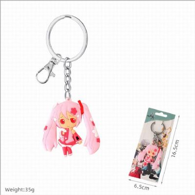 Hatsune Miku Double-sided soft rubber Keychain pen