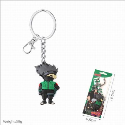 Naruto Double-sided soft rubber Keychain pendant