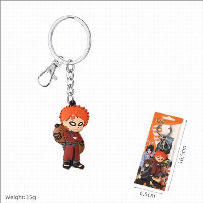 Naruto Double-sided soft rubber Keychain pendant 