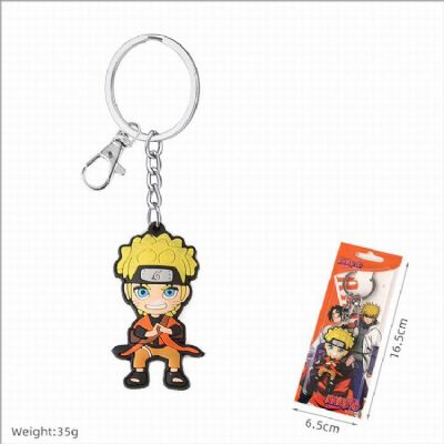 Naruto Double-sided soft rubber Keychain pendant