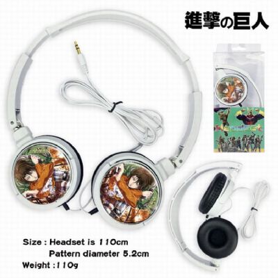 Attack on Titan Headset Head-mounted Earphone Head