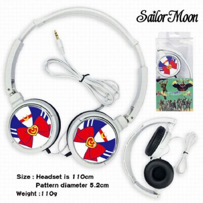 Sailormoon Headset Head-mounted Earphone Headphone