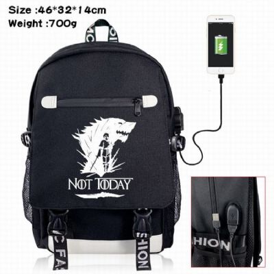 Game of Thrones Canvas Data line Backpack Bag