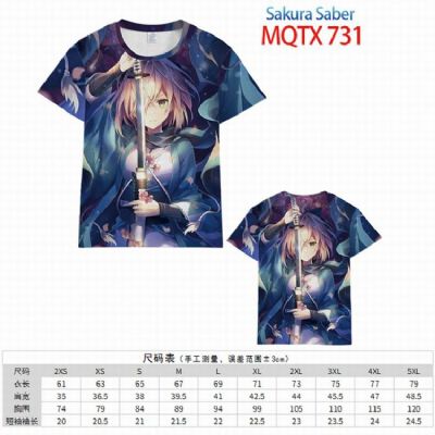 Fate/stay night Sakura Saber Full color short slee