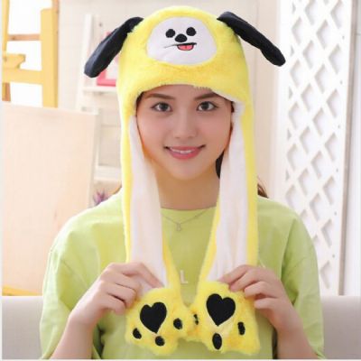 BTS BT21 Rabbit ear hat Pinching the ear will move