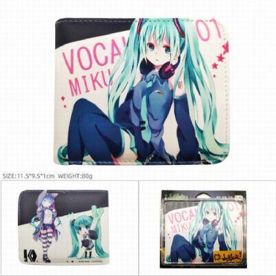 Hatsune Miku Short color picture two fold wallet P