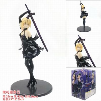 Fate stay night Black dress Saber Sexy beautiful g