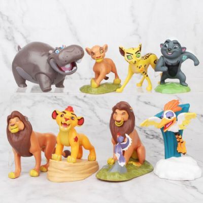 The Lion King a set of eight Bagged Figure Decorat