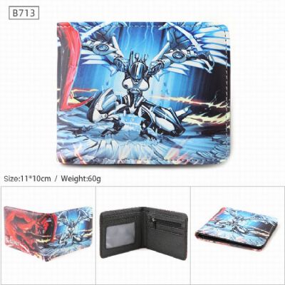 Yugioh B713 PU Twill two-fold short wallet 11X10CM