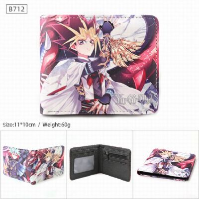 Yugioh B712 PU Twill two-fold short wallet