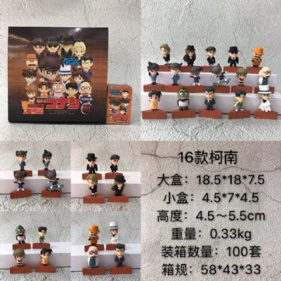 Detective Conan a set of sixteen Boxed Figure Deco