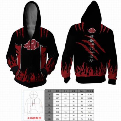 Naruto Series new Hoodie zipper sweater coat