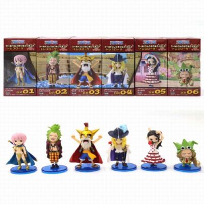 WCF One Piece a set of six Boxed Figure Decoration