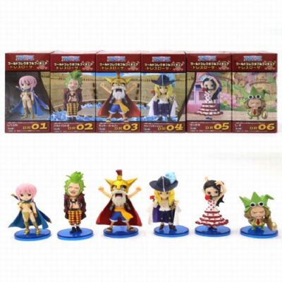 WCF One Piece a set of six Boxed Figure Decoration