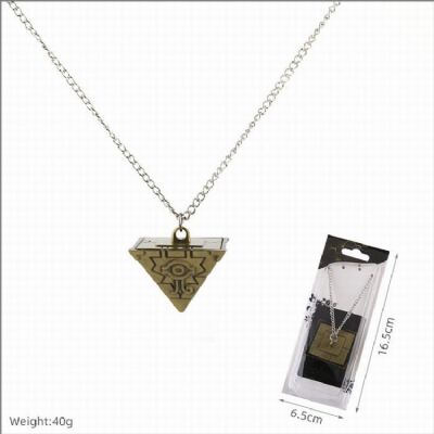 Yugioh Bronze Millennium Building Pendant Necklace