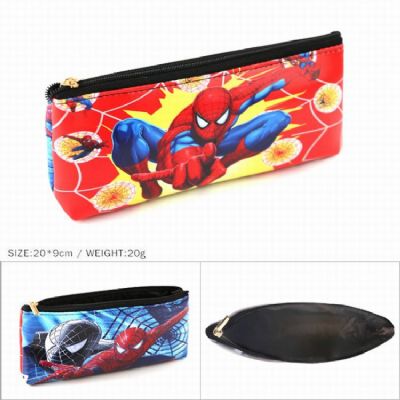 Spiderman Zipper PU pencil case Pencil Bag 20X9CM 