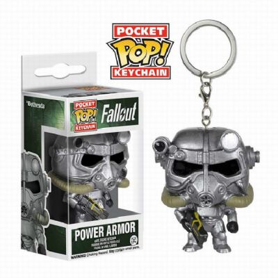 Fallout 4 POP Armor Keychain pendant Boxed Figure 