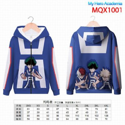 My Hero Academia Full color zipper hooded Patch po