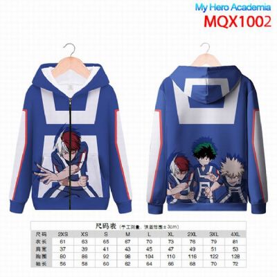 My Hero Academia Full color zipper hooded Patch po