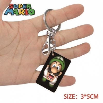 Super Mario-5 Anime Acrylic Color Map Keychain Pen