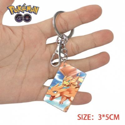 Pokemon-29 Anime Acrylic Color Map Keychain Pendan