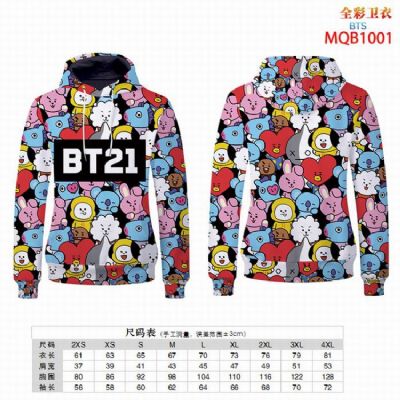 BTS Full Color Long sleeve Patch pocket Sweatshirt