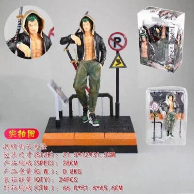 One Piece Zoro Boxed Figure Decoration Model 28CM 