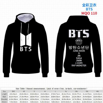 BTS Full Color Patch pocket Sweatshirt Hoodie