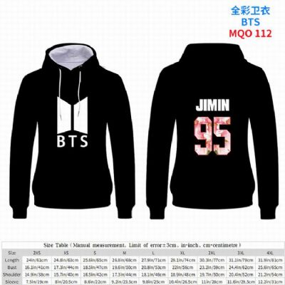 BTS Full Color Patch pocket Sweatshirt Hoodie