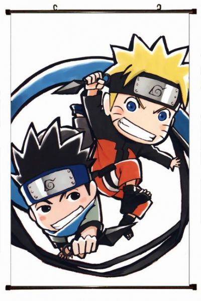 Naruto Plastic pole cloth painting Wall Scroll 60X