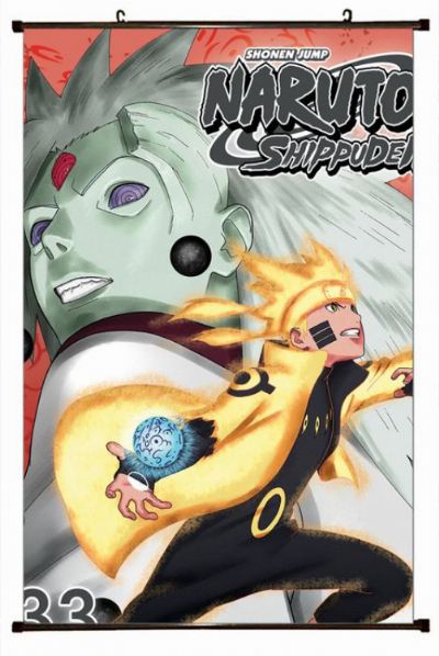 Naruto Plastic pole cloth painting Wall Scroll 60X