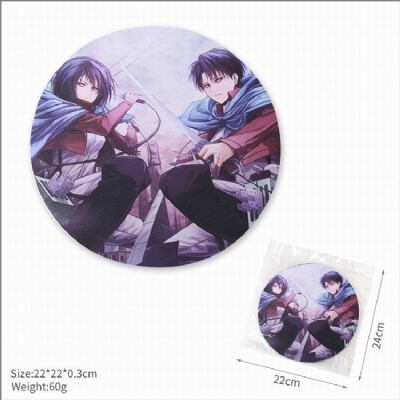 Shingeki no Kyojin Round Non-slip Mouse pad 22CM