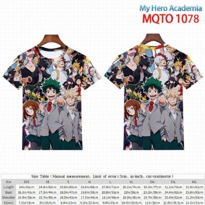 My Hero Academia full color short sleeve t-shirt