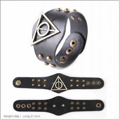 Harry Potter Metal leather bracelet 