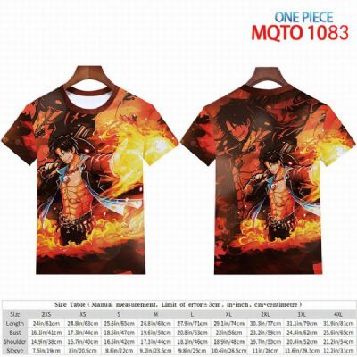 One Piece full color short sleeve t-shirt 