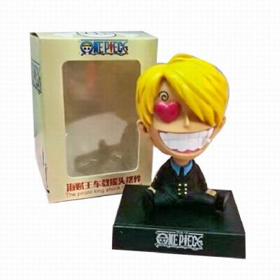 One Piece Sanji Anime car Mobile phone holder 