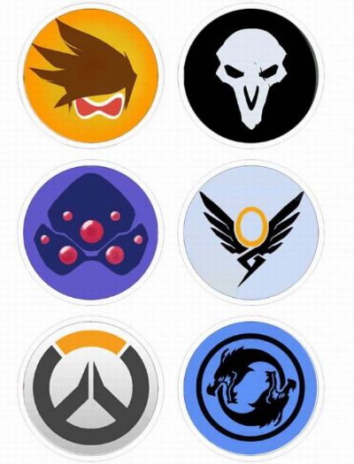 Overwatch Anime brooch