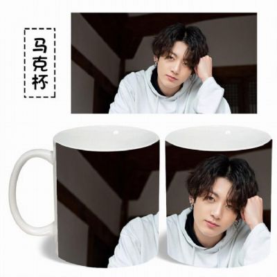 BTS Jung Kook White Water mug color changing cup 