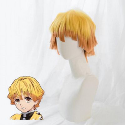 Demon Slayer Kimets Agatsuma Zenitsu cospaly wig