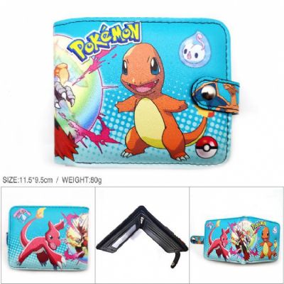Pokemon Charmander Full color short Snap button Wa