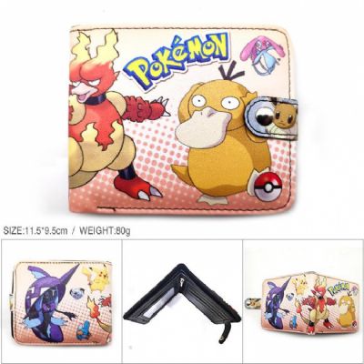Pokemon Psyduck Full color short Snap button Walle