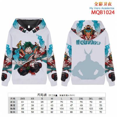 My Hero Academia Full color zipper hooded Patch po