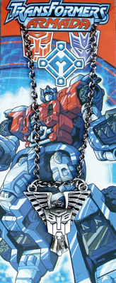 transformer anime necklace