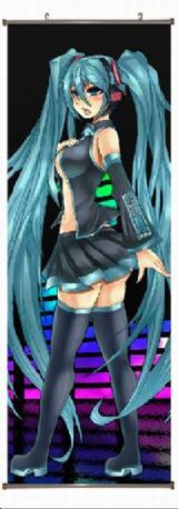 miku.hatsune anime wallscroll