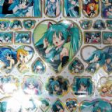 miku.hatsune anime Card Stickers