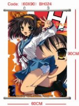 suzumiya haruhi anime wallscroll