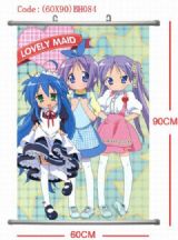 lucky star anime wallscroll