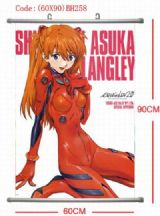 eva anime wallscroll