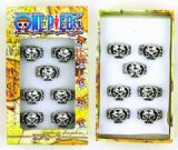 one piece anime ring set