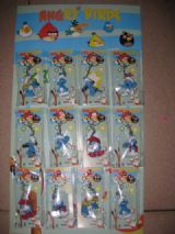 smurfs anime keychain set